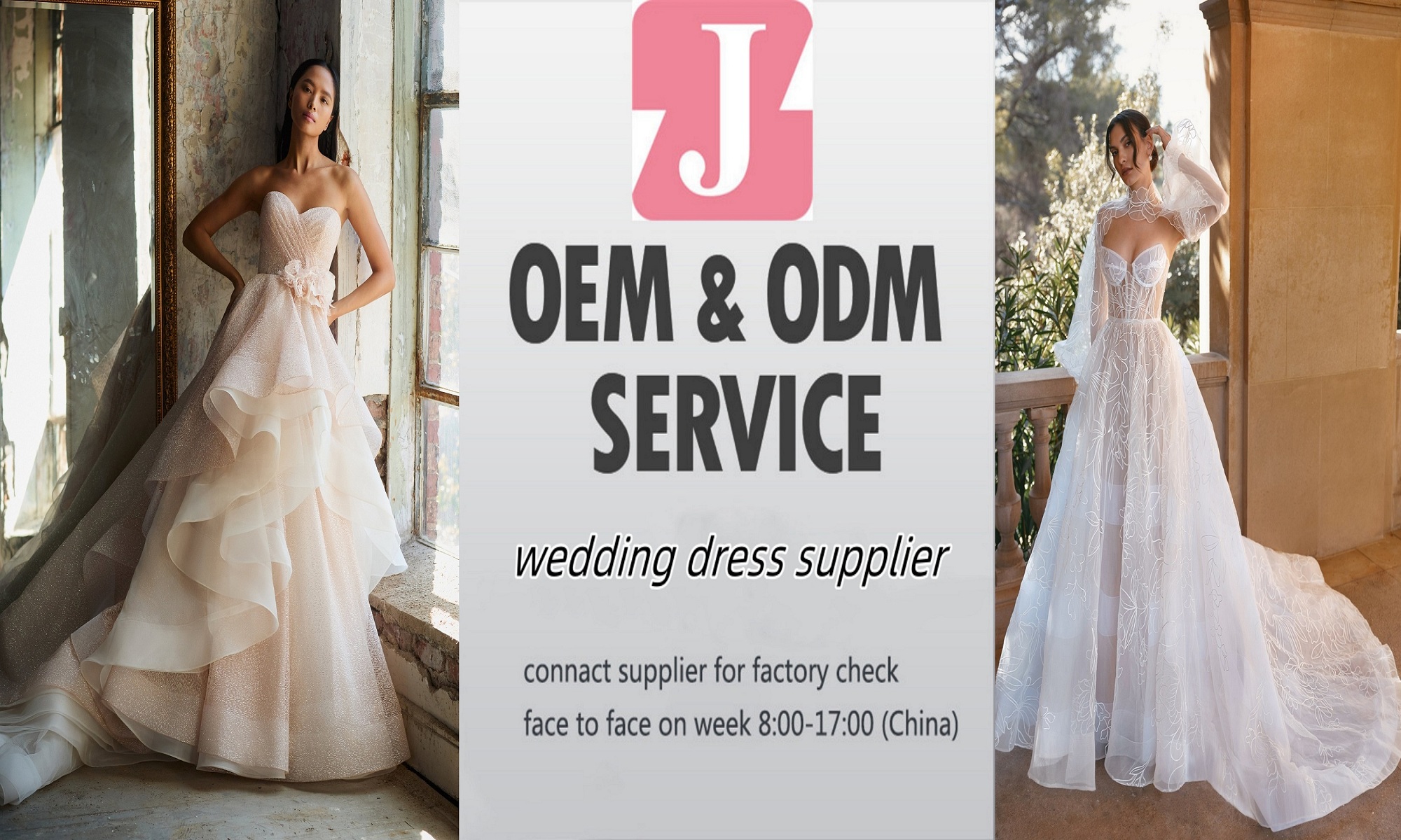 Romantic Gorgeous V-neck Flower Lace A-Line Wedding